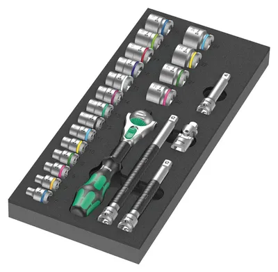 Immagine prodotto di Wera 9721 Schaumstoffeinlage 8000 B Zyklop Knarre 3/8" Set 1