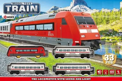 Produktbild von Pan i Pani Gadżet Elektrischer Zug mit Licht Sound und Gleisen