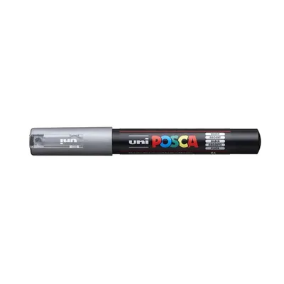 Obrázek produktu pro POSCA PC-1MC, Stříbrná, Vícebarevný, 1 barva/barev, Extra jemný, Inkoust na vodní bázi, Kuličkový hrot