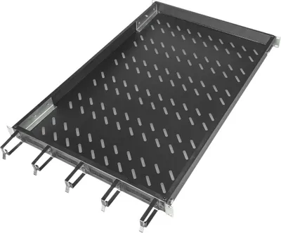 Produktbild von Digitus Fachboden mit Kabelführung, Regalboden, Stahl, Schwarz, 1 Stück(e)