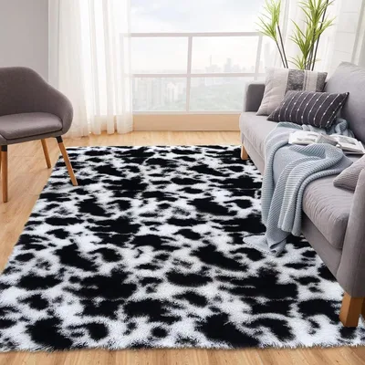 Immagine prodotto di Tappeto morbido e peloso, ideale per il soggiorno e la camera da letto (120x160 cm)