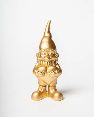 Image de Statue en or « Amoureux des nains » 12 cm
