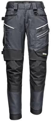 Immagine prodotto di Pantaloni da lavoro da donna Sir Safety in tela elasticizzata con rinforzi sulle ginocchia in Cordura, grigio, taglia 50, grigio