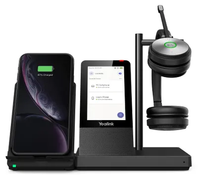 Image de Yealink WH66 Dual X UC - Für Microsoft Teams - Headset - ohrumschließend - DECT - kabellos