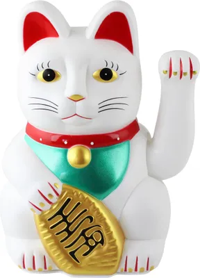 Produktbild von Glückskatze - Maneki-neko - Winkekatze - 20 cm - weiß