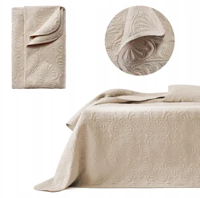 Produktbild von Room99 Leila Bettüberwurf Steppdecke 170x210 cm Beige