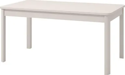 Produktbild von Dmora Fester Tisch Tonara 160x91x77h cm Weiß, 6 Plätze Rechteckig