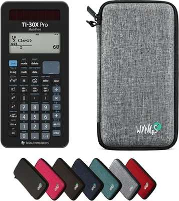 Produktbild von TI-30X Pro MathPrint inkl. WYNGS Schutztasche Hellgrau - Wissenschaftlicher Taschenrechner - Basic Set