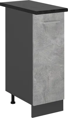 Image de Meuble de cuisine Vicco R-Line Béton 30cm , PT Anthracite, Model 53812