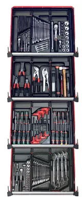 Produktbild von Facom 12 Kunststoffmodule - 150 Werkzeuge