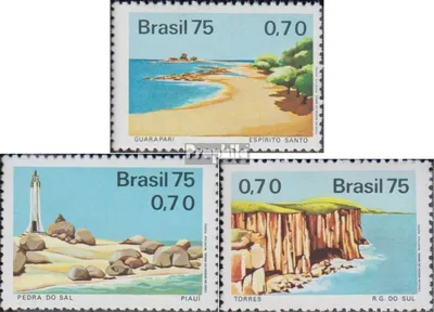 Produktbild von Briefmarken Brasilien 1975 Mi 1514-1516 (kompl.Ausg.) postfrisch Touristengebiete