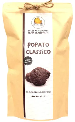 Produktbild von Popato - Classico Biscotto Artigianale Pugliese - Mit Mandeln Zartbitterschokolade und Traubenmost 3 x 450 g