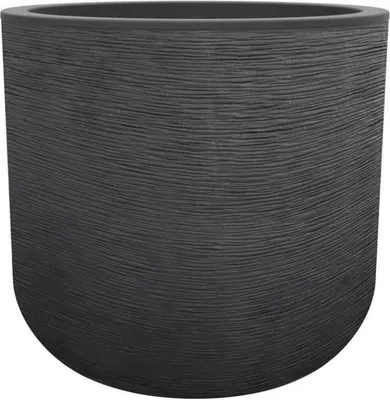 Image de Pot de fleurs Rond EDA Graphit Up, 50 cm, 67 L, Ø 48,5 x H 46,2 cm, Gris anthracite