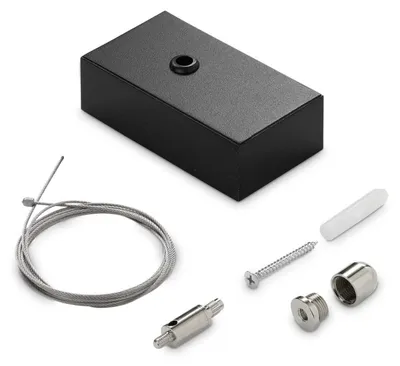 Produktbild von Ideal Lux Stahlaufhängungsset, ein Stahlseil 2 m + Deckenkappe 276304