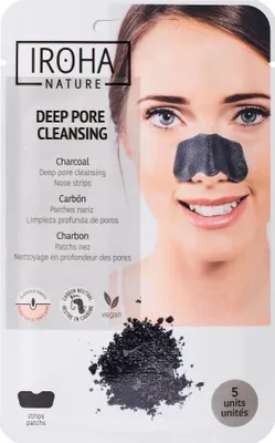 Productafbeelding van Masker Iroha Detox Black voor de s (5 stuks)