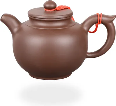 Produktbild von tea4chill chinesische Teekanne aus Ton 300ml, handgefertigt, dunkel