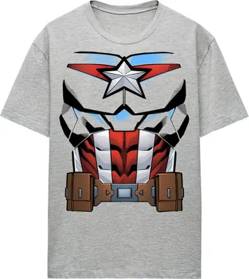 Image de Captain America - T-shirt chiné pour femme TV25636 (L) (Athlétique)