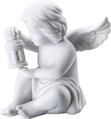 Zdjęcie produktu dla Rosenthal Engel mit Laterne Engel klein Weiss matt 69054-000102-90532