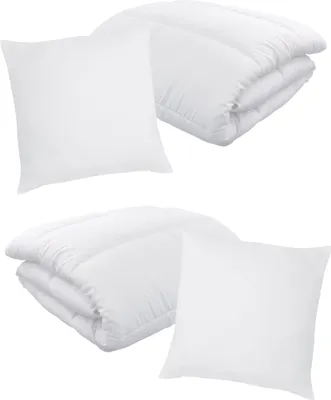 Produktbild von Winter Bettenset 135x200 cm 4-teilig - 4x Bettdecke 135x200 cm + 4x Kopfkissen 80x80 cm