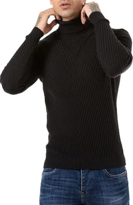 Produktbild von Red Bridge Herren Pullover Rollkragen Strickpullover