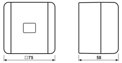 Imagen del producto de Interruptor de emergencia para calefacción JUNG, modelo 803HW, 803 H W