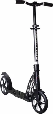Produktbild von SIX DEGREES Aluminium Scooter mit Frontfederung, Klappmechanismus, 205 mm, ABEC 7, höhenverstellbar, , schwarz