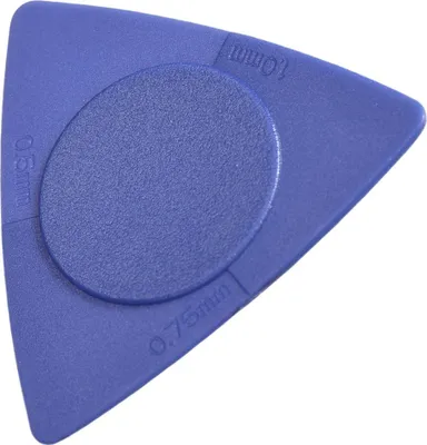 Produktbild von Gitarrenplektren mit mehreren Stärken, Zubehör für Musikinstrumente, 0,5/0,75/1,0 mm, Blau