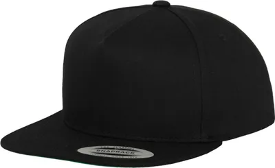 Produktbild von FLEXFIT 6007 | Classic 5 Panel Snapback Cap / Kappe / Mütze / Hut - Farbe: Black - Größe: One Size
