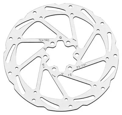 Productafbeelding van TEKTRO Remschijf TR160-52 - 160mm fietsrem schijf met 6-gats bevestiging...
