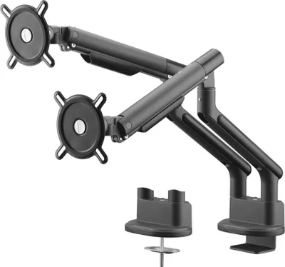 Zdjęcie produktu dla Uchwyt na Monitor Podwójny Dynamic ONE FOR ALL, VESA 100, 13-32", 8 kg, Regulowana Wysokość, Czarny
