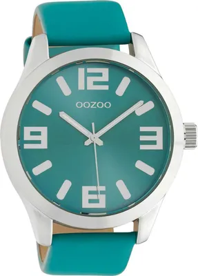 Image de OOZOO Montre Timepieces Unie Turquoise/Argent C10676