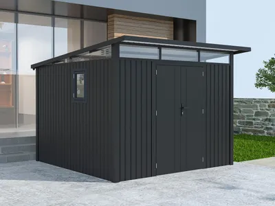 Produktbild von Metall Gerätehaus Modell Skylight 7,56 m² Anthrazit
