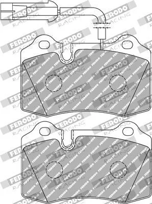 Produktbild von FERODO RACING Bremsbeläge Satz Vorne Bremsklötze für ALFA ROMEO 147 (937) FDS721