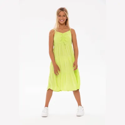 Produktbild von Minoti Kleid Grün Gr. 98 für Mädchen
