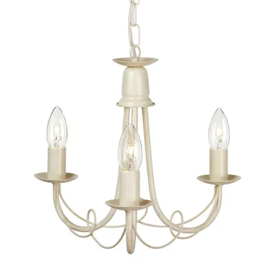 Zdjęcie produktu dla Żyrandol Minster kość słoniowa-złota patyna 3xE14x60W metal wym:101x37x37cm IP20 Elstead