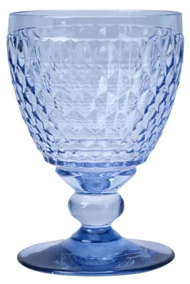 Zdjęcie produktu dla Villeroy & Boch 1173090021, Kieliszek do wina czerwonego, Kieliszek typu hock, Kryształowe, Szkło, Niebieski, Boston, 310 ml