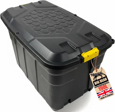 Produktbild von Aufbewahrungsbox BigDean XXL Aufbewahrungsbox mit Deckel und Rädern 190 Liter