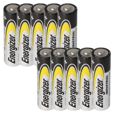 Produktbild von Energizer Industrial Mignon, AA, LR6, MN1500, Alkaline Batterie 1,5V in praktischer 10er Packung