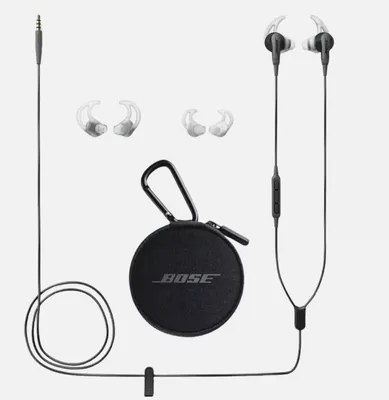Produktbild von Bose SoundSport In-Ear Kopfhörer Schwarz 3.5mm Klinke Sport Fitness Kabel Ohrhörer