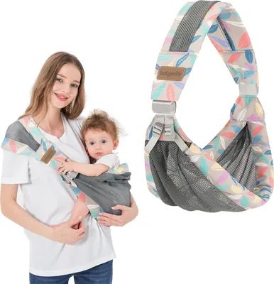 Imagen del producto de Portabebés ajustable, transpirable, para recién nacidos hasta 36 meses, portabebés ergonómico para las caderas