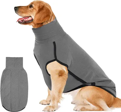 Imagen del producto de Suéter para perros, de forro polar, cálido, en diferentes tallas, con cuello alto, ideal para interiores y exteriores