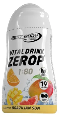 Produktbild von Best Body Nutrition - Vital Drink Zerop - 48 ml Squeeze Flasche, 1 x 48 ml Squeeze Flasche, Geschmack: Brazilian Sun
