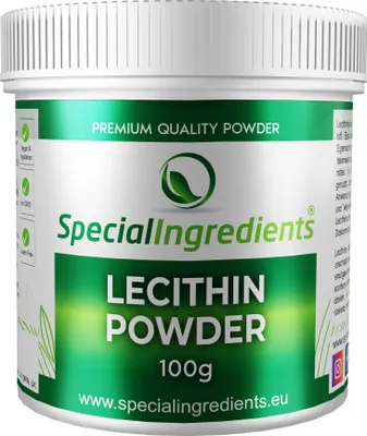 Produktbild von Special Ingredients Sojalecithin-Pulver 100 g - Emulgator, Stabilisator und Konservierungsmittel, Vegan