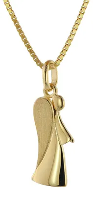 Produktbild von trendor Engel-Anhänger Gold 333 (8 Karat) mit vergoldeter Kette 39630-38