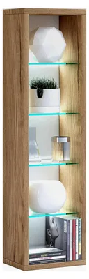 Produktbild von Hängendes Holzregal | platzsparendes Regal | Maße: H. 77 x B. 21 x T. 14 cm | Elegantes Wandregal | Aufbewahrungsregal | Bücherregal