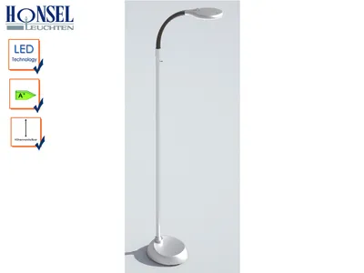 Produktbild von LED Stehleuchte Stehlampe Lampe MAGIC silber schwarz Höhe bis ca. 115 cm