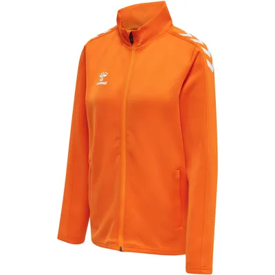 Produktbild von HUMMEL hmlCORE XK POLY ZIP SWEAT WOMAN, ORANGE TIGER, L