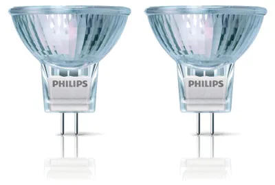 Produktbild von Philips Halogeenspot 12 V Halogen-Reflektor, 35 W, GU4, 4000 h, 430 lm, Warmweiß, 30°