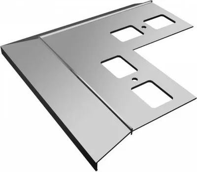 Produktbild von Renoplast Aluminium Traufprofil K100 Keramikboden, Außenecke 90°, Graphit