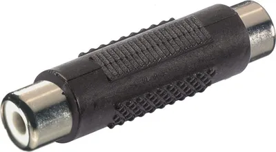 Produktbild von ViVanco™RCA-Audioadapter mit zwei Buchsen - Schwarz, 1x RCA, 1x RCA, Schwarz